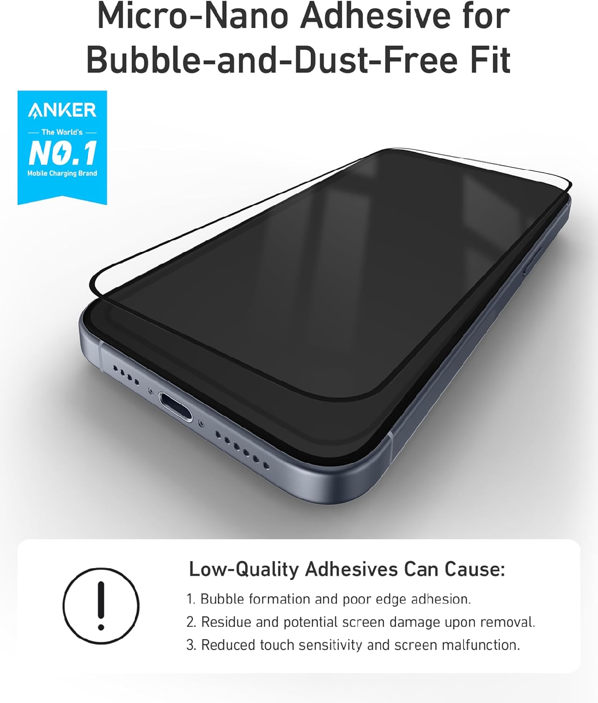 Anker 2-Pack Screen Protector for iPhone14 Pro Max - photo 3