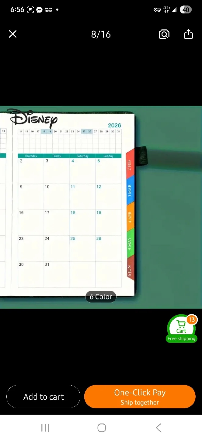 NEW Disney 2026 Stitch A5 Notebook - Pink 💖 image indicator(2)