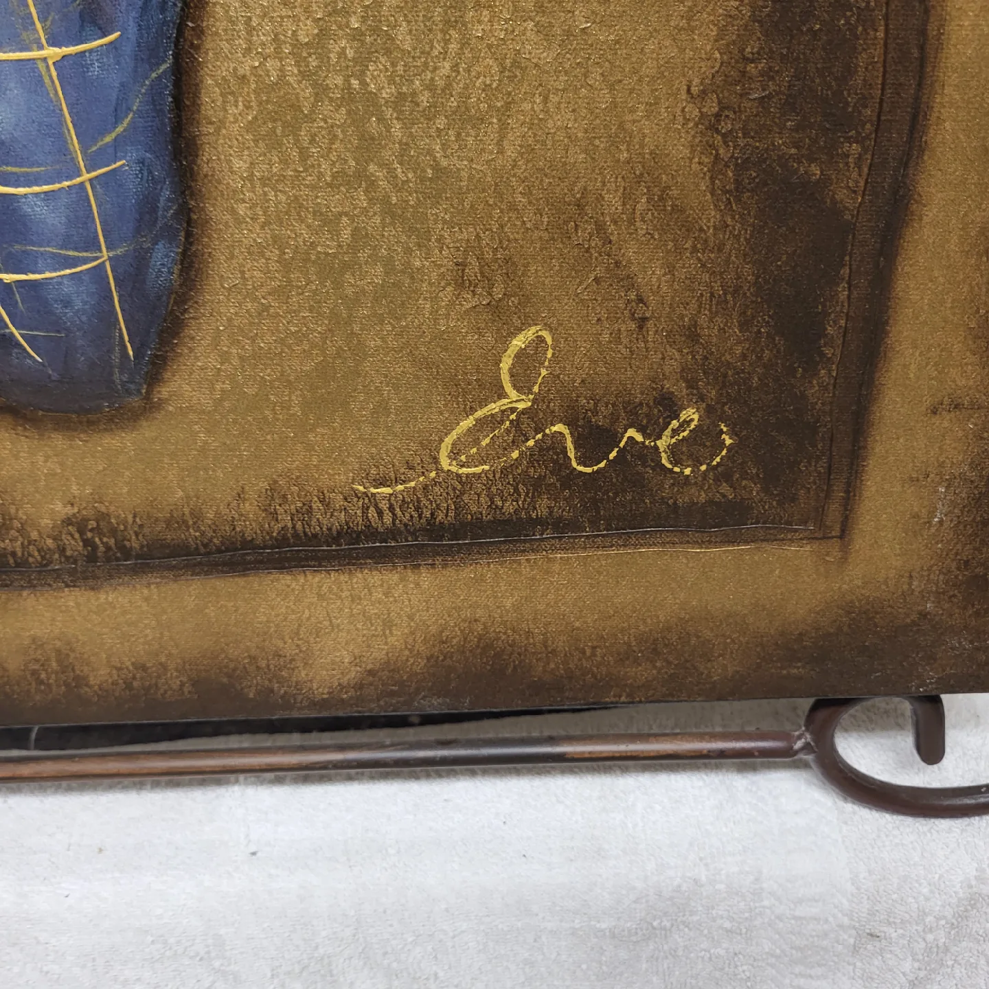 Floral Painting with Metal Frame 28 x 25 x 1 image indicator(2)