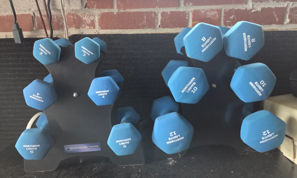 Northern Lights Dumbbell Set with Rack thumbnail