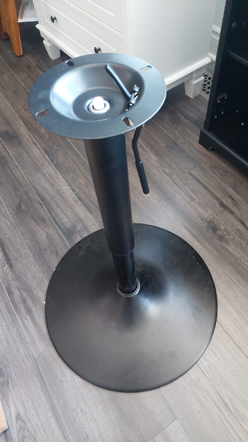 Black Adjustable Height Pub Table - photo 3