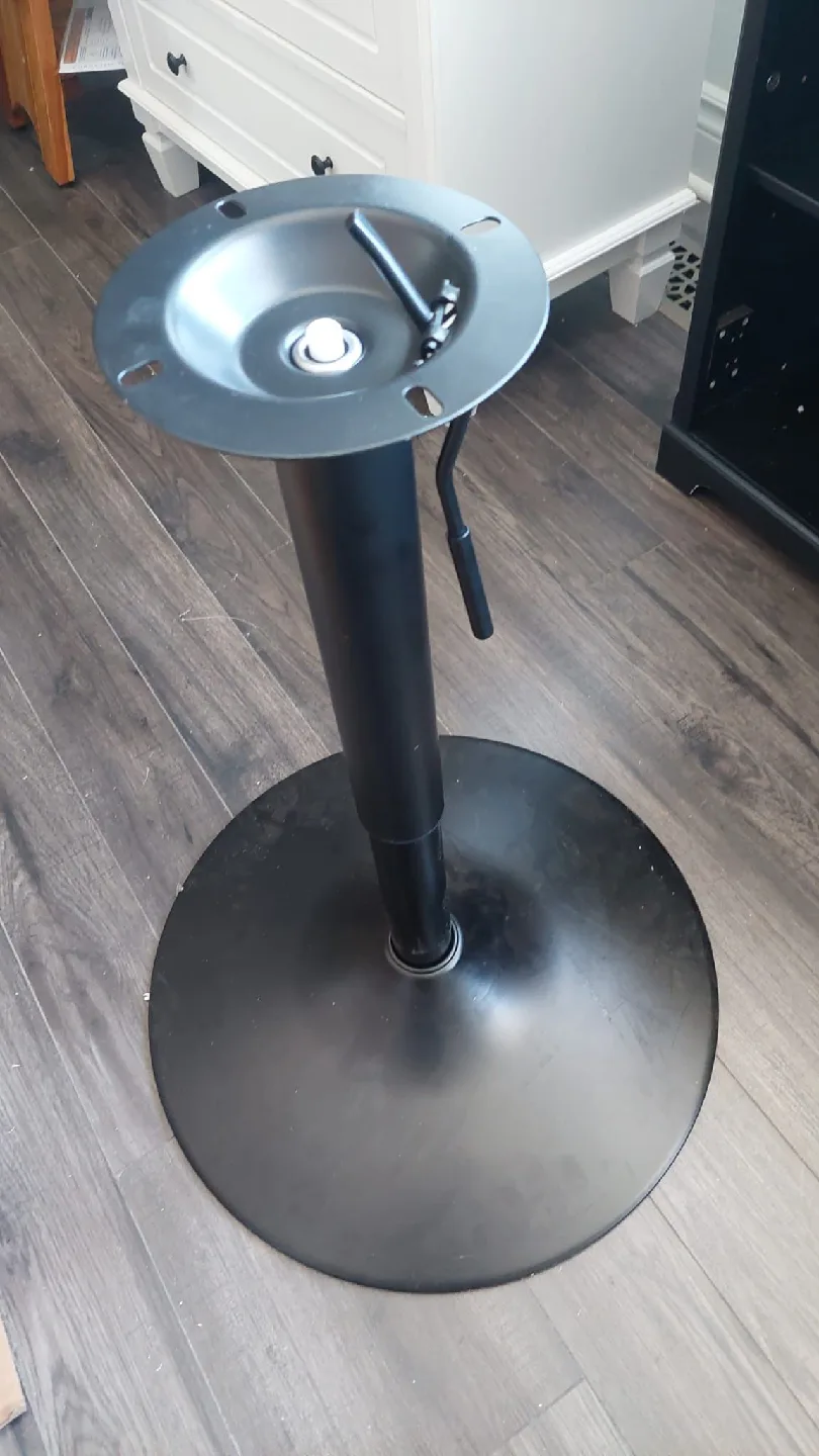 Black Adjustable Height Pub Table image indicator(3)