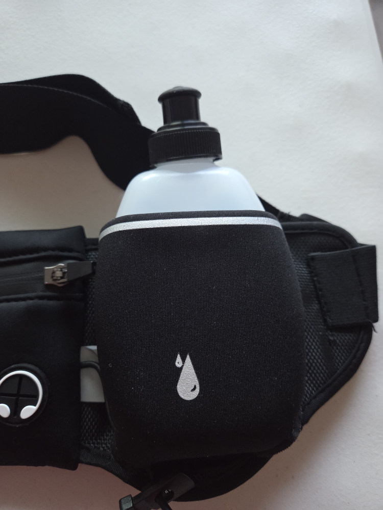 PYFK Running Belt with Water Bottles - Black - photo 3