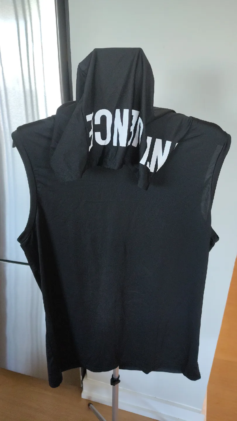 Black Sleeveless Hoodie - "Influence" thumbnail