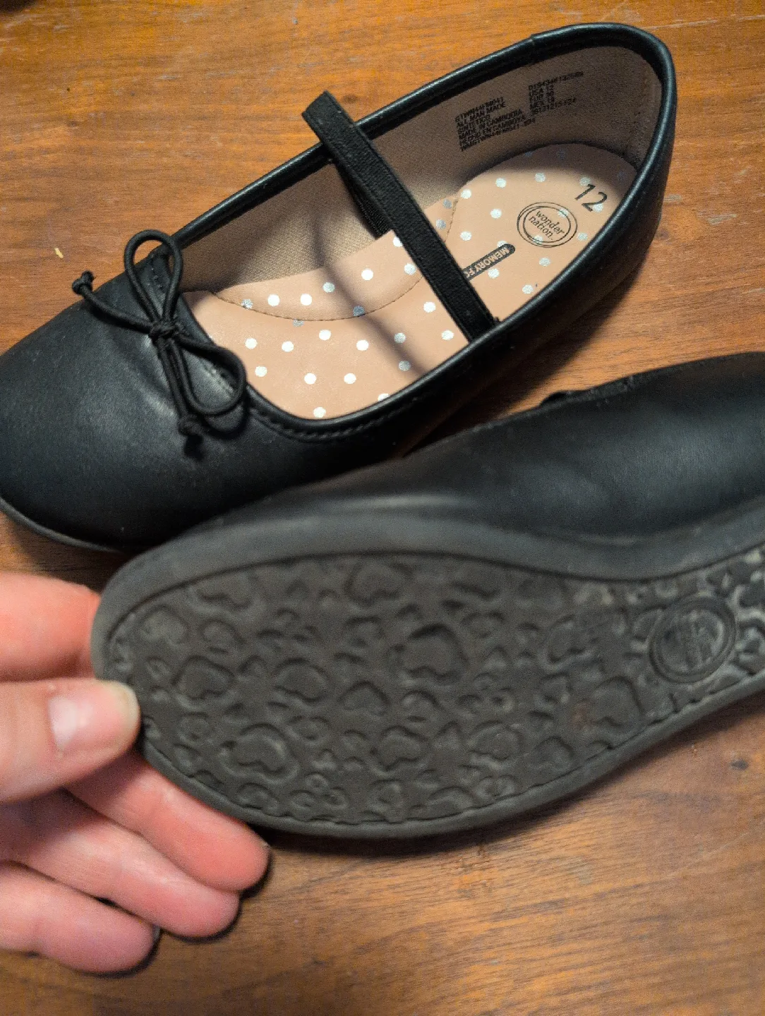 Girls Black Ballet Flats - Size 12 image indicator(3)