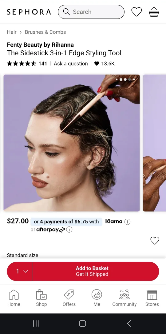 New Fenty Hair Sidestick 3-in-1 Edge Styling Tool image indicator(7)