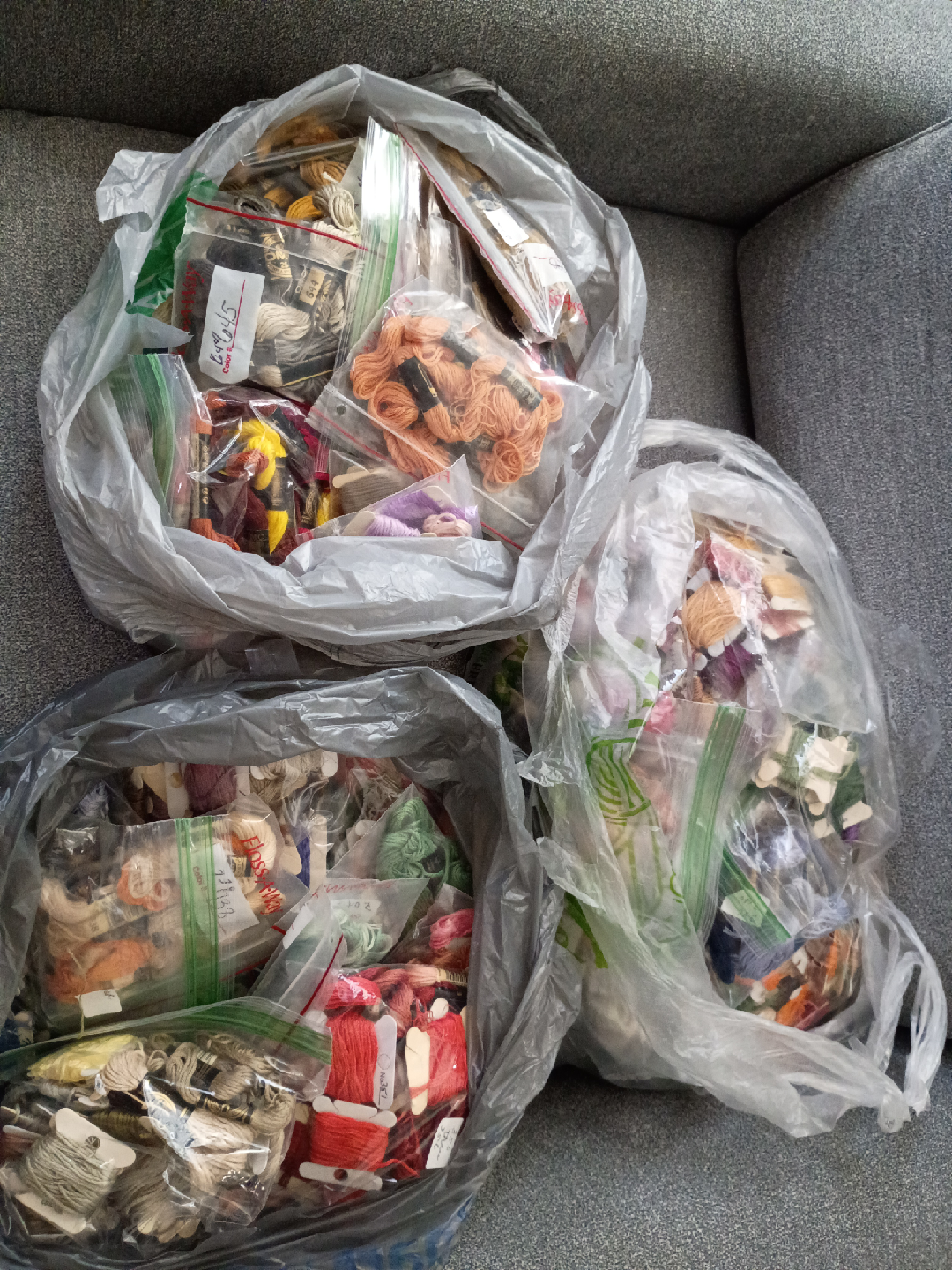 Embroidery thread...$25 per bag.