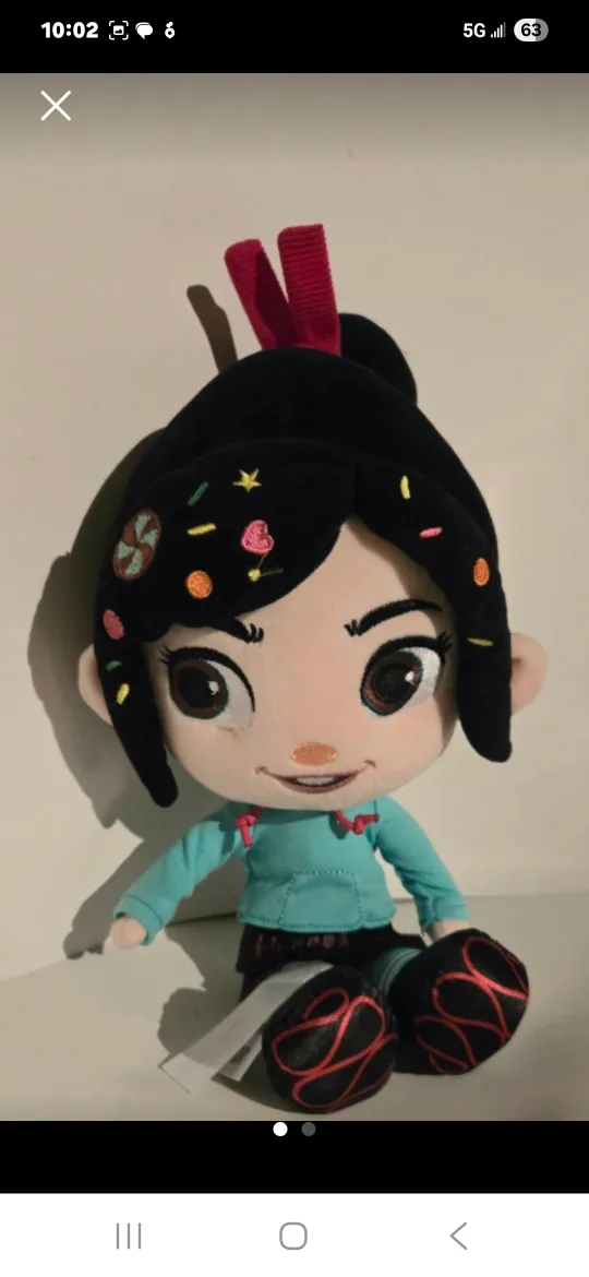 🥕🥕🥕Disney Wreck-It Ralph Vanellope Plush Doll🥕🥕🥕 thumbnail