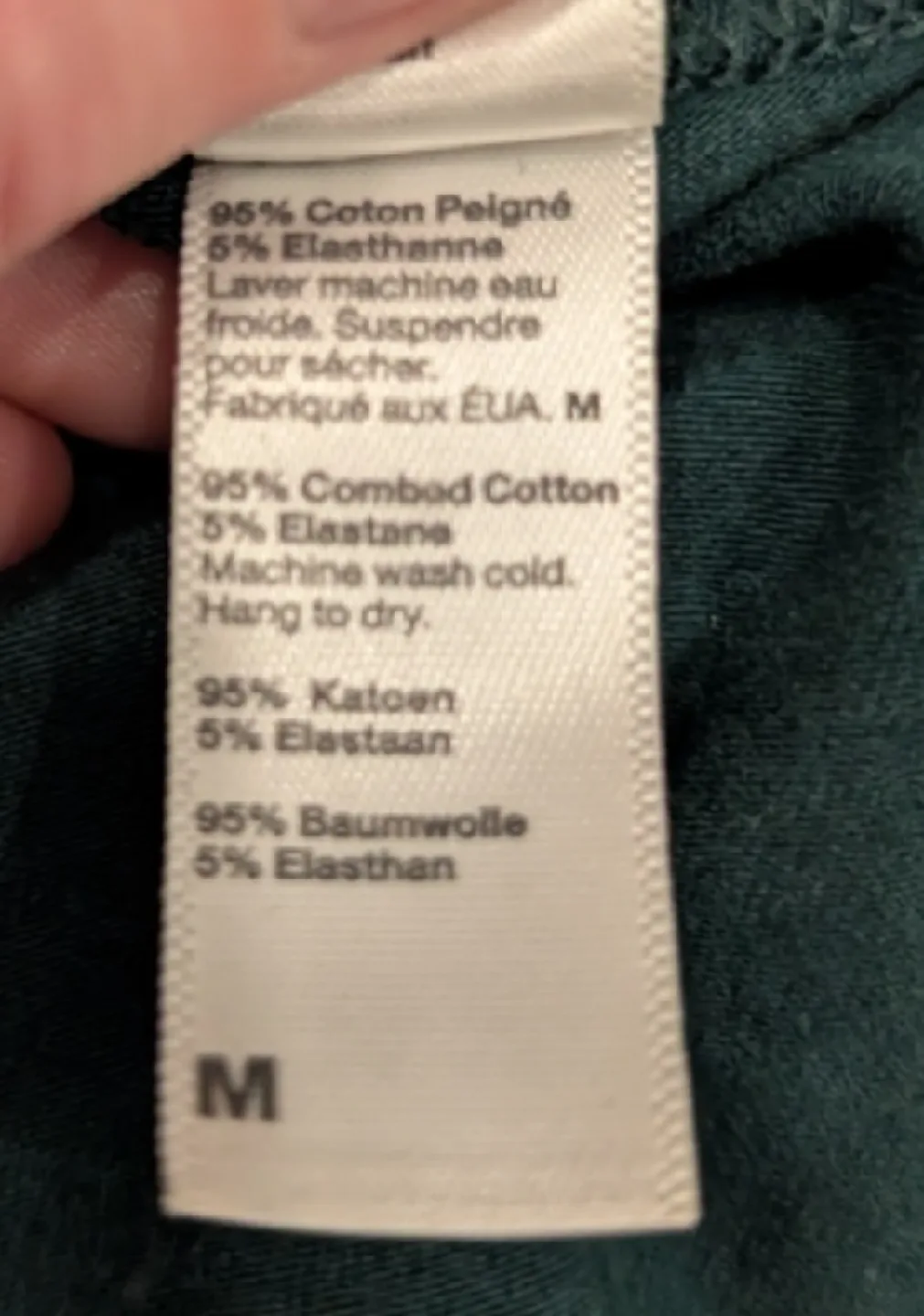 American Apparel Long Sleeve Criss-Cross Dress (Green) image indicator(7)