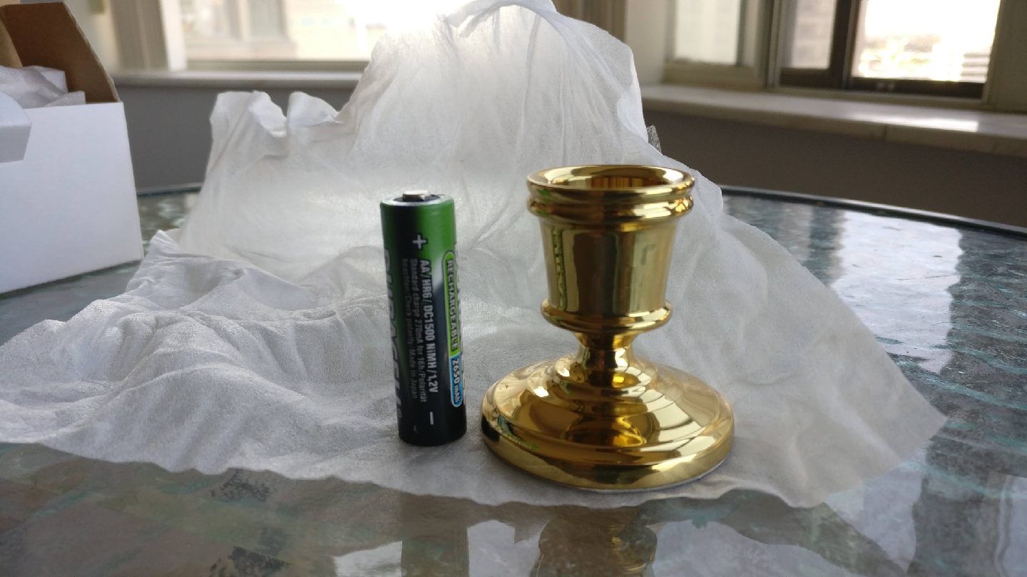 Gold Coloured Candlestick Holder - photo 2