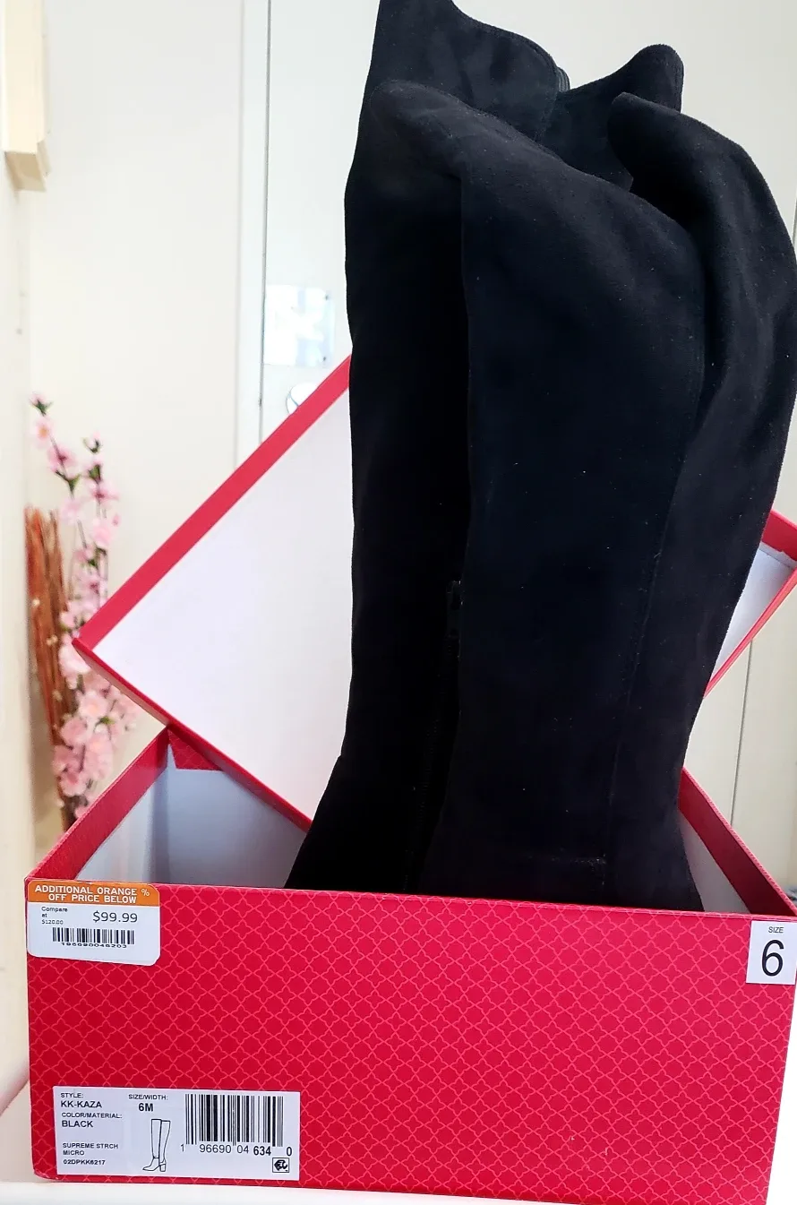 Kelly & Katie Black Over-the-Knee Boots - Size 6 image indicator(3)