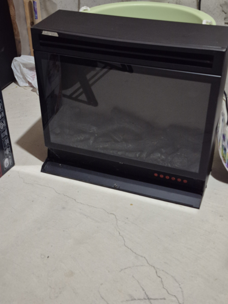 Black Electric Fireplace