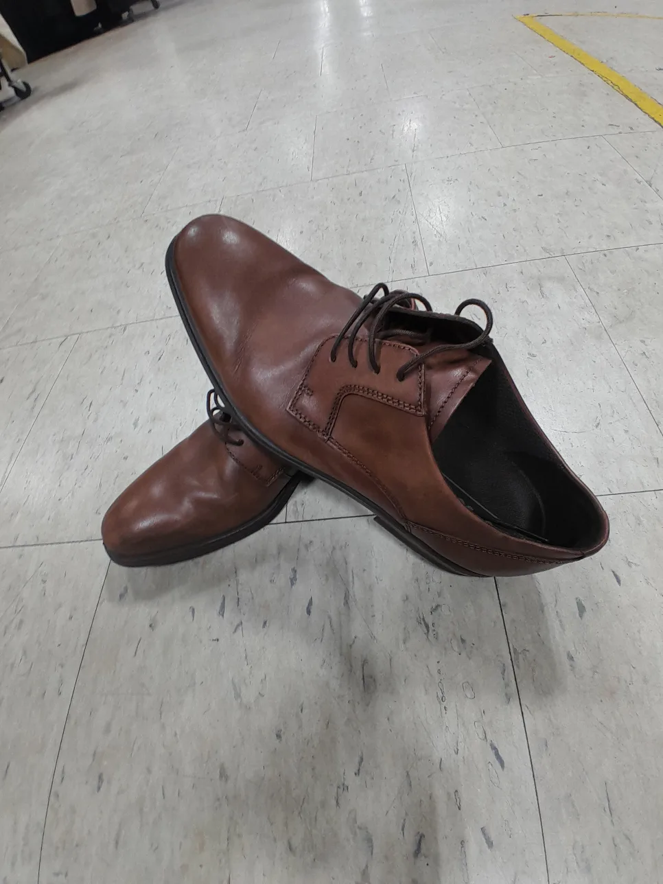 ECCO Brown Leather Dress Shoes, Size 11 or EU 44 thumbnail