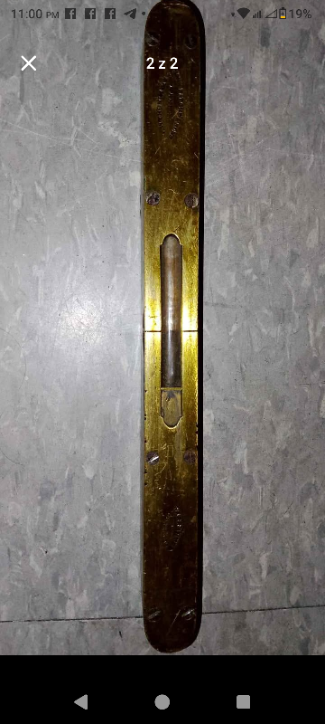 Antique Stanley Brass Level