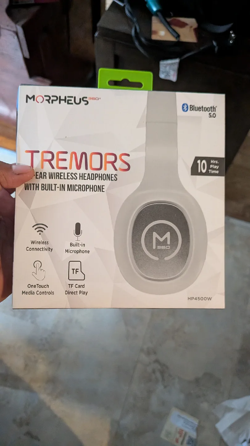 Morpheus 360° Tremors Wireless Headphones - NEW thumbnail