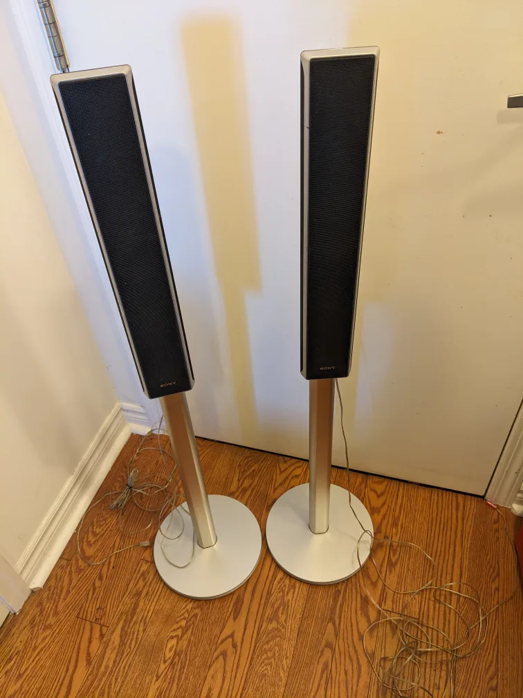 Sony Floor Standing Speakers - Pair thumbnail