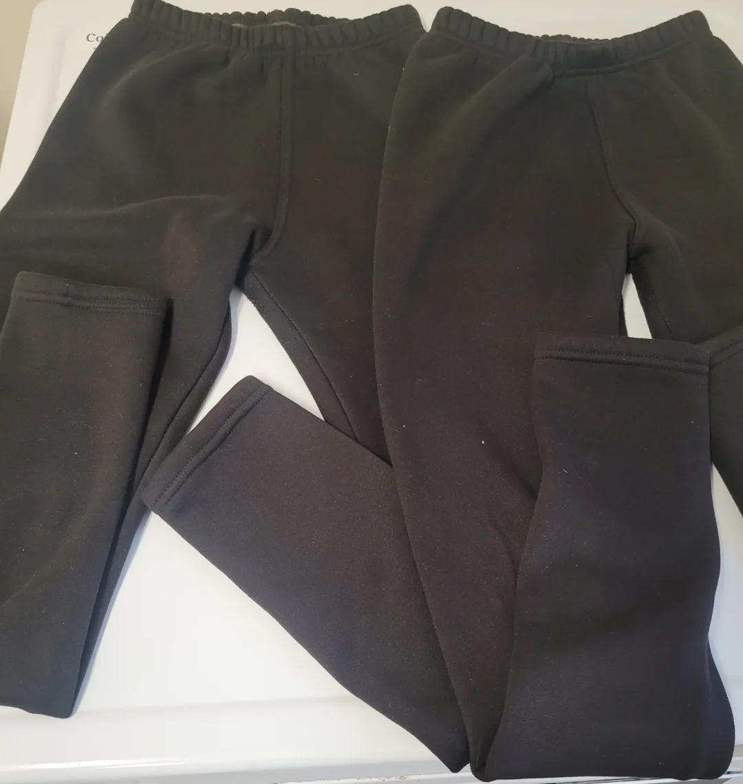 2 insulated XS/S Black Fleece Pants thumbnail