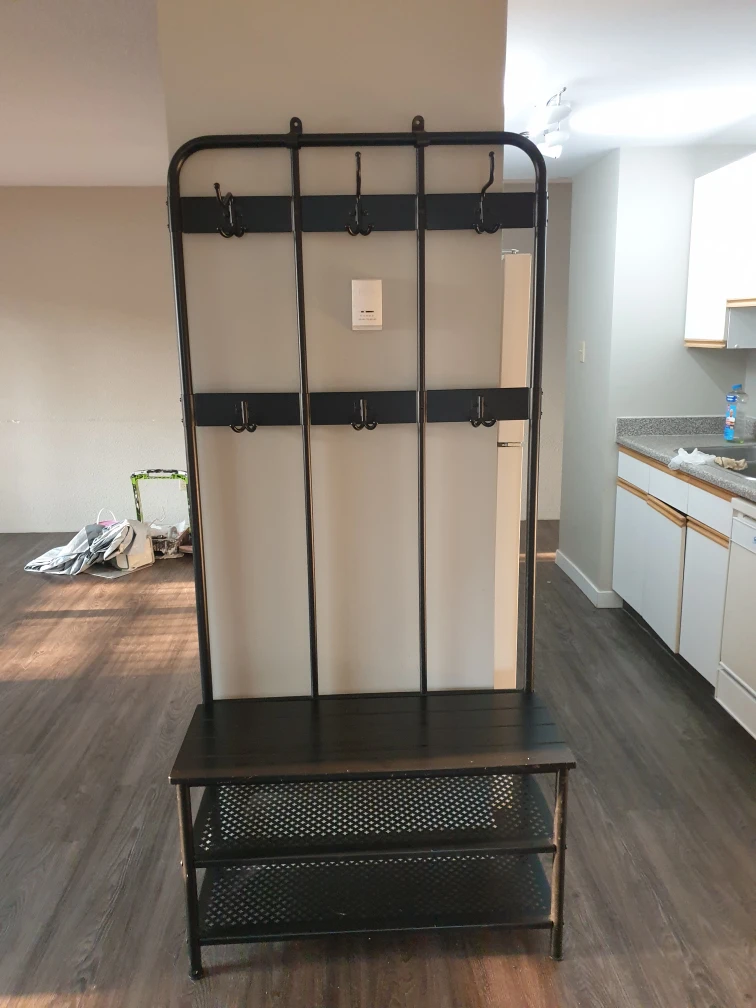 IKEA Portis Hallway Coat Rack with Shoe Storage