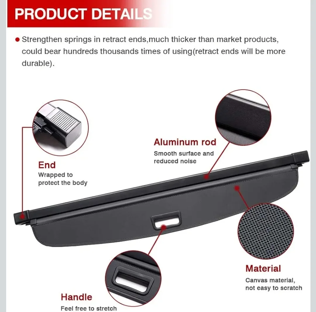 Mercedes-Benz GLC 2016–2022 Cargo Cover, Not For Coupe image indicator(8)