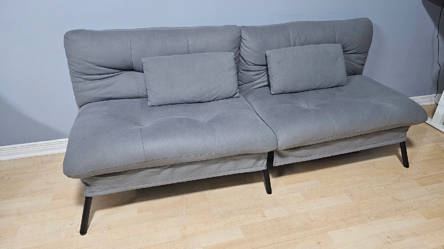 COMHOMA Grey Futon Sofa Bed image indicator(3)