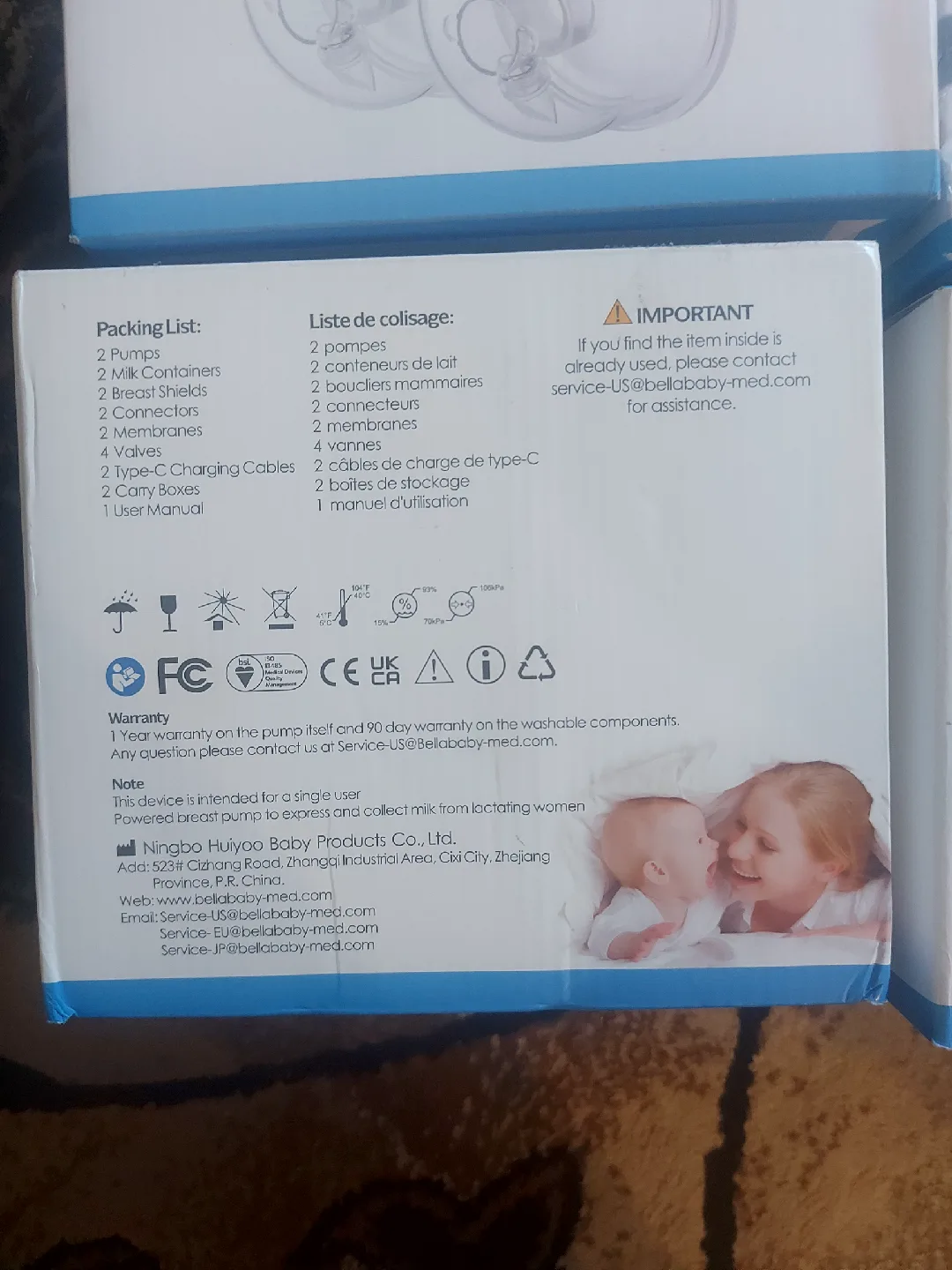 Bellababy Electric Breast Pump, New in open Box image indicator(4)