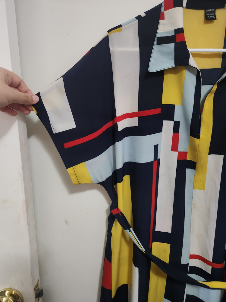 SHEIN XL Geometric Print Shirt Dress - photo 5