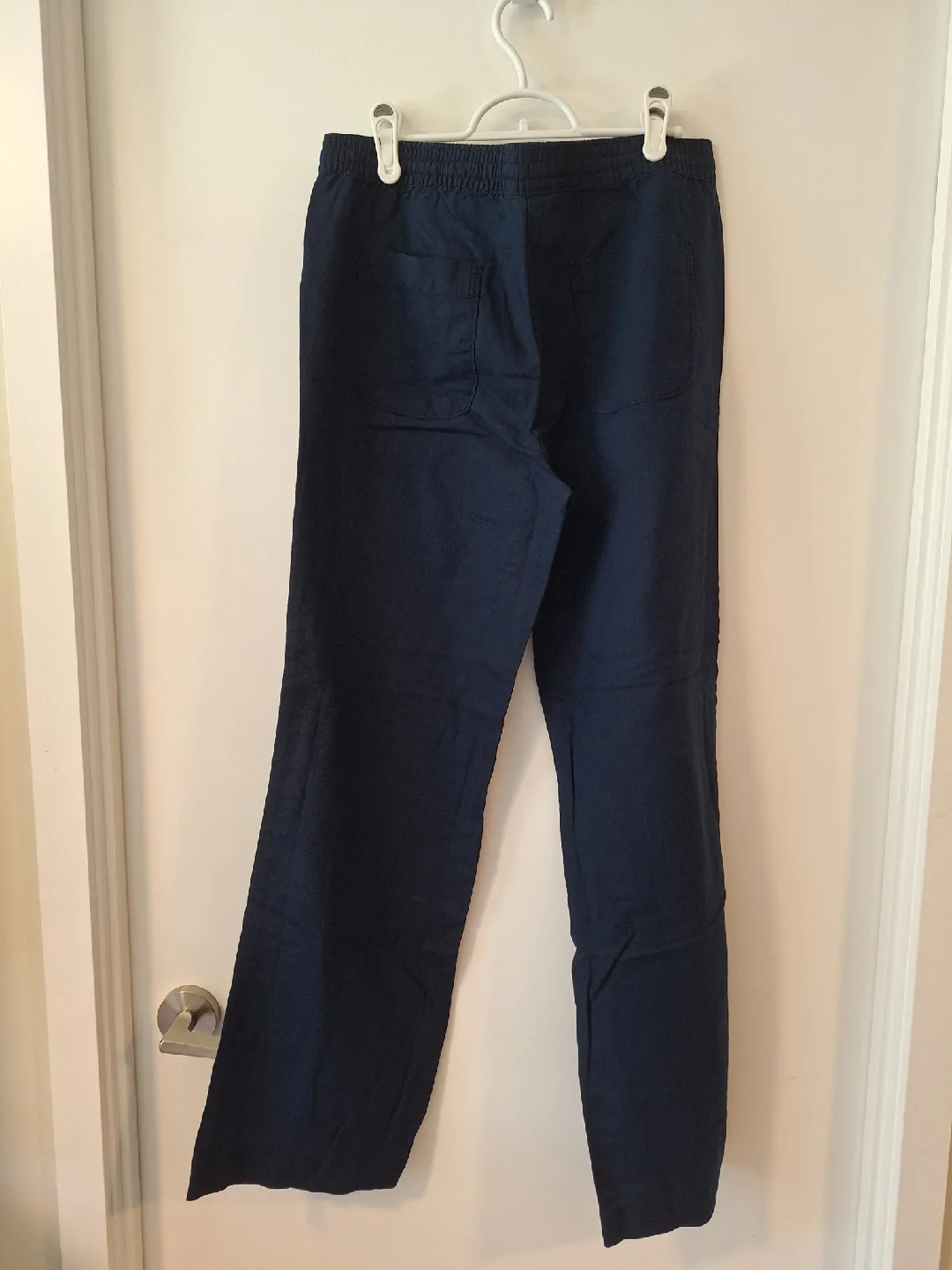 Joe Fresh Blue Linen Pants - Size M image indicator(2)