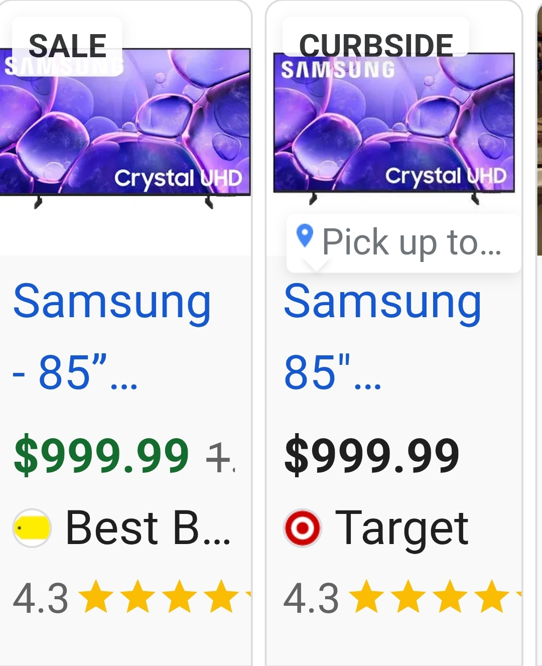 SAMSUNG  85" Class Crystal UHD U8000F 4K Smart TV (2025) - photo 5