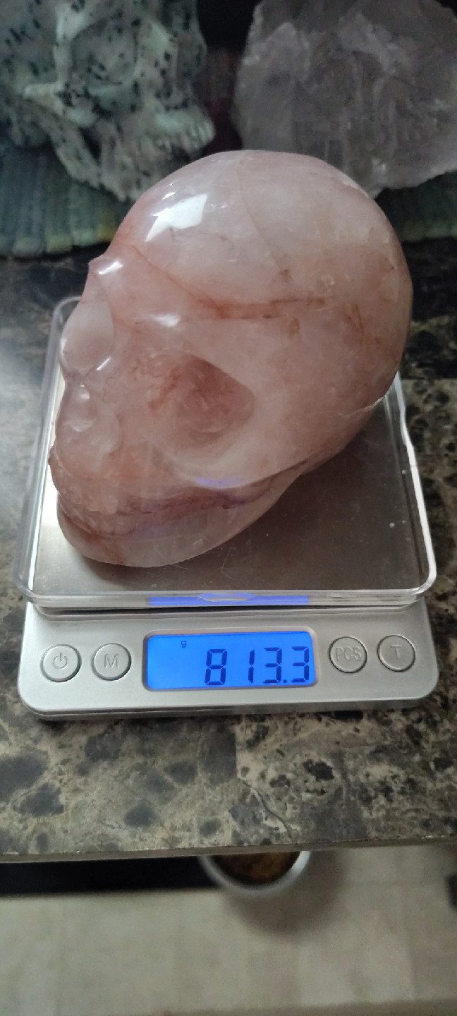 Rose Quartz Crystal Skull - photo 5
