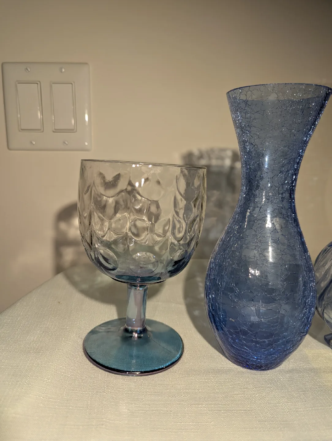Blue Periwinkle Glass Vases and decor image indicator(2)
