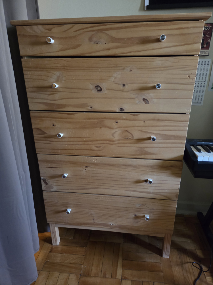 IKEA 2 pine dressers: 3 drawers and 5 drawers