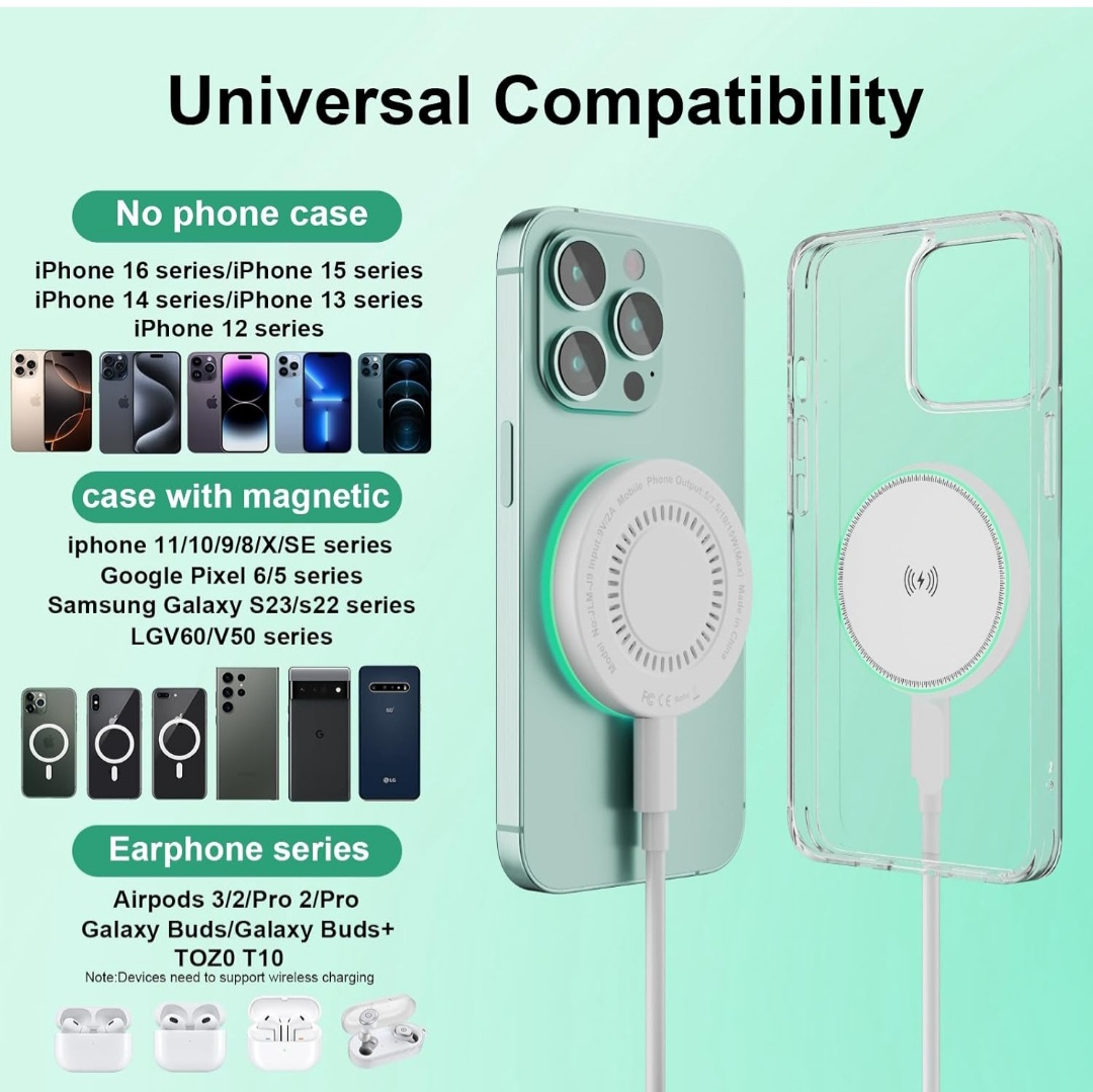 Magnetic Wireless Charger for iPhone 15/14/13/12 - New - photo 4