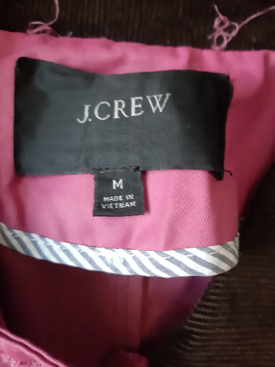 J.Crew Pink Jacket - Size M image indicator(3)