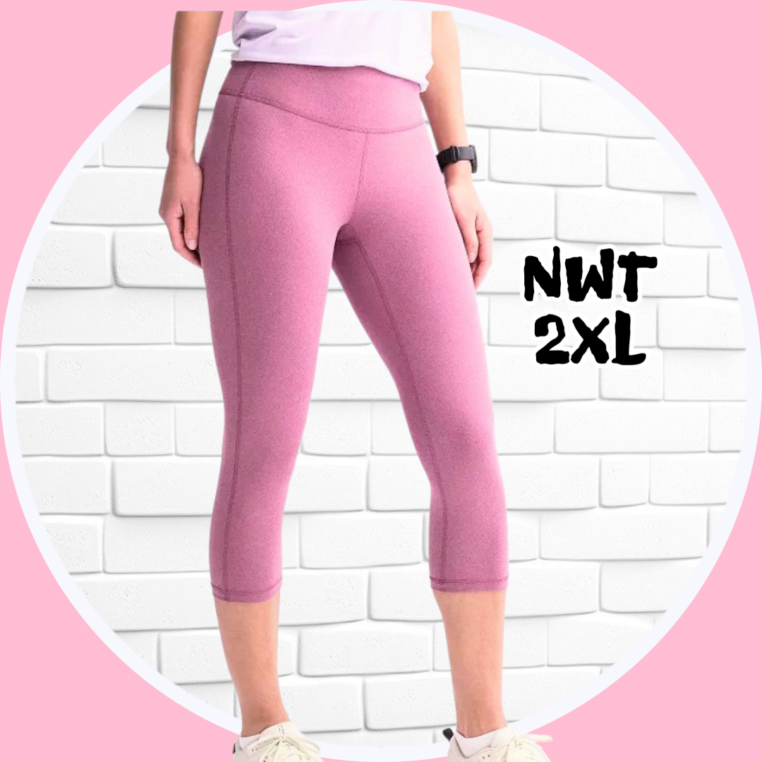 🥕 NWT 2XL Capri High Waisted Leggings w 2 Side Pockets - photo 5