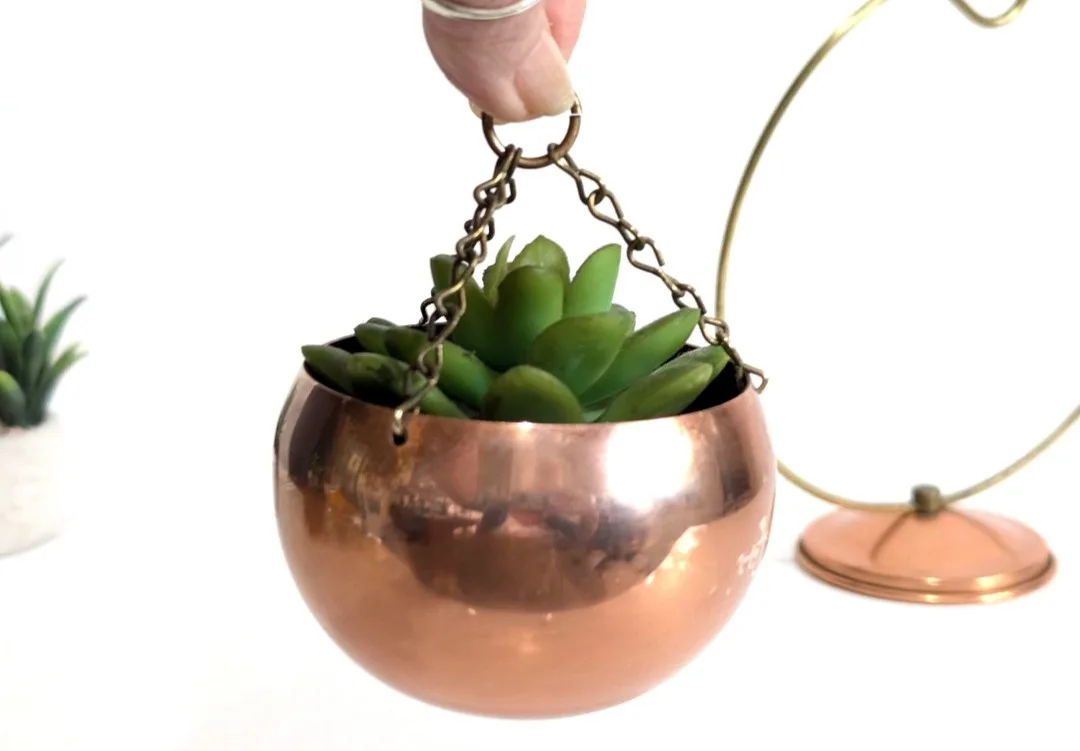 Coppercraft Guild Rolly Polly Hanging Planter Pot image indicator(6)