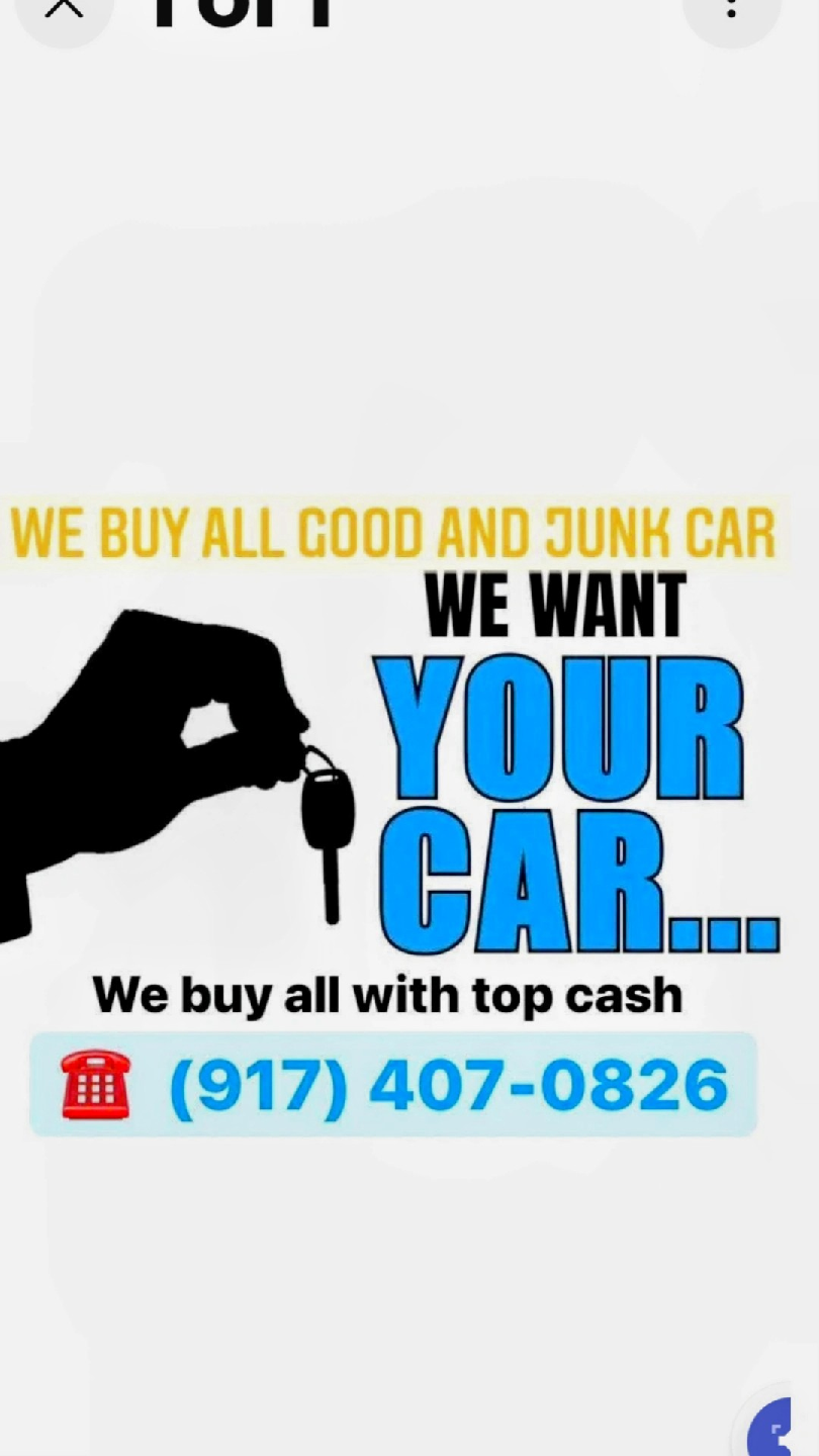 Cash for all car truck van SUV running or not?