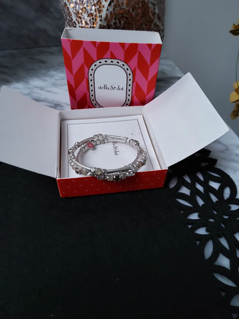 Stella & Dot Silver Bracelet - New in Box! thumbnail
