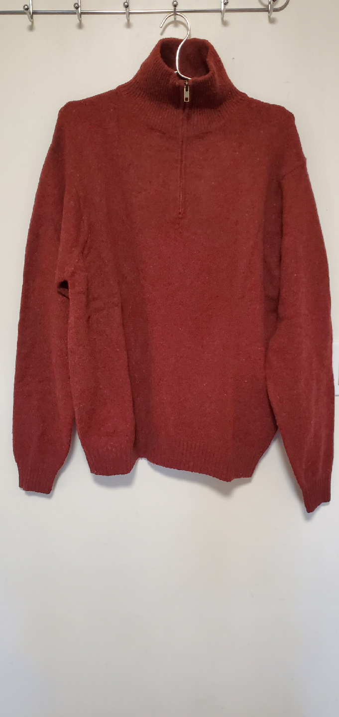 Paul Fredrick XL Wool Blend 1/4 Zip Sweater - photo 3