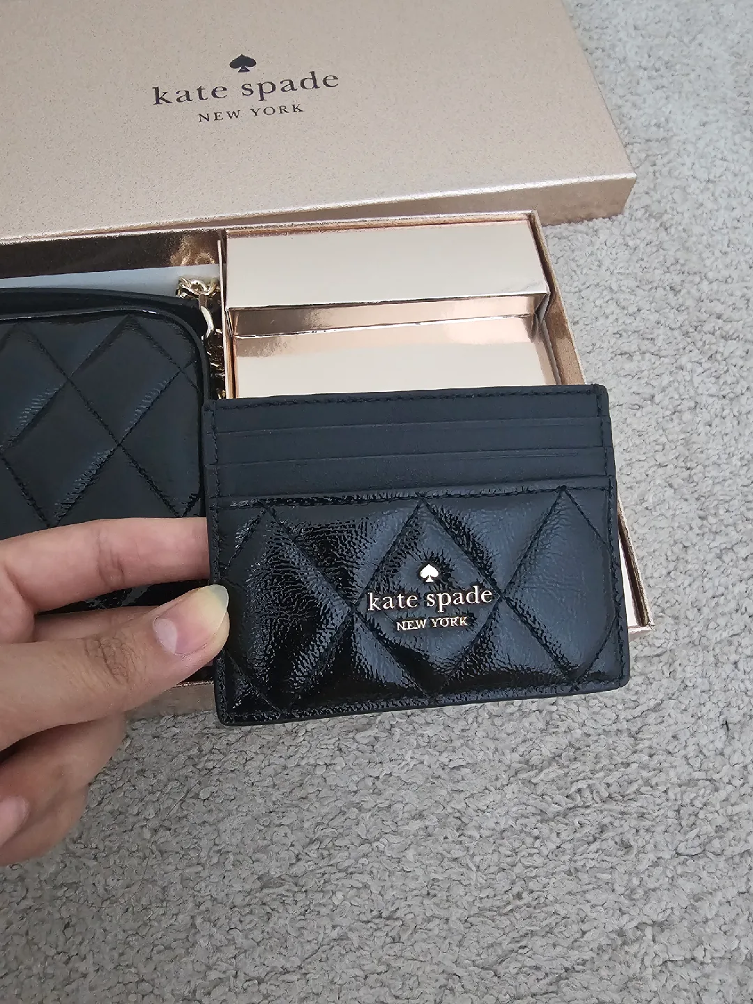 BNIB Kate Spade bag with Card holder set image indicator(4)
