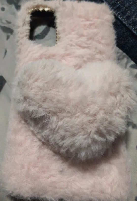 Fuzzy Pink Heart Phone Case thumbnail
