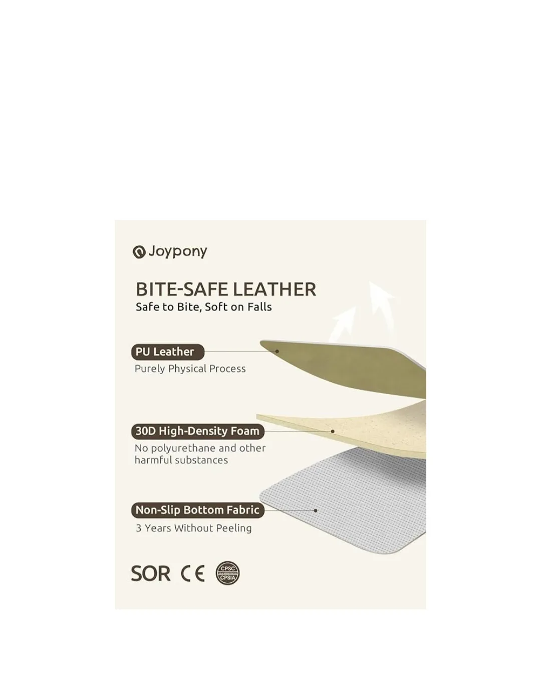 Joypony Baby Play Mat - Sage Green, New in Box! image indicator(7)