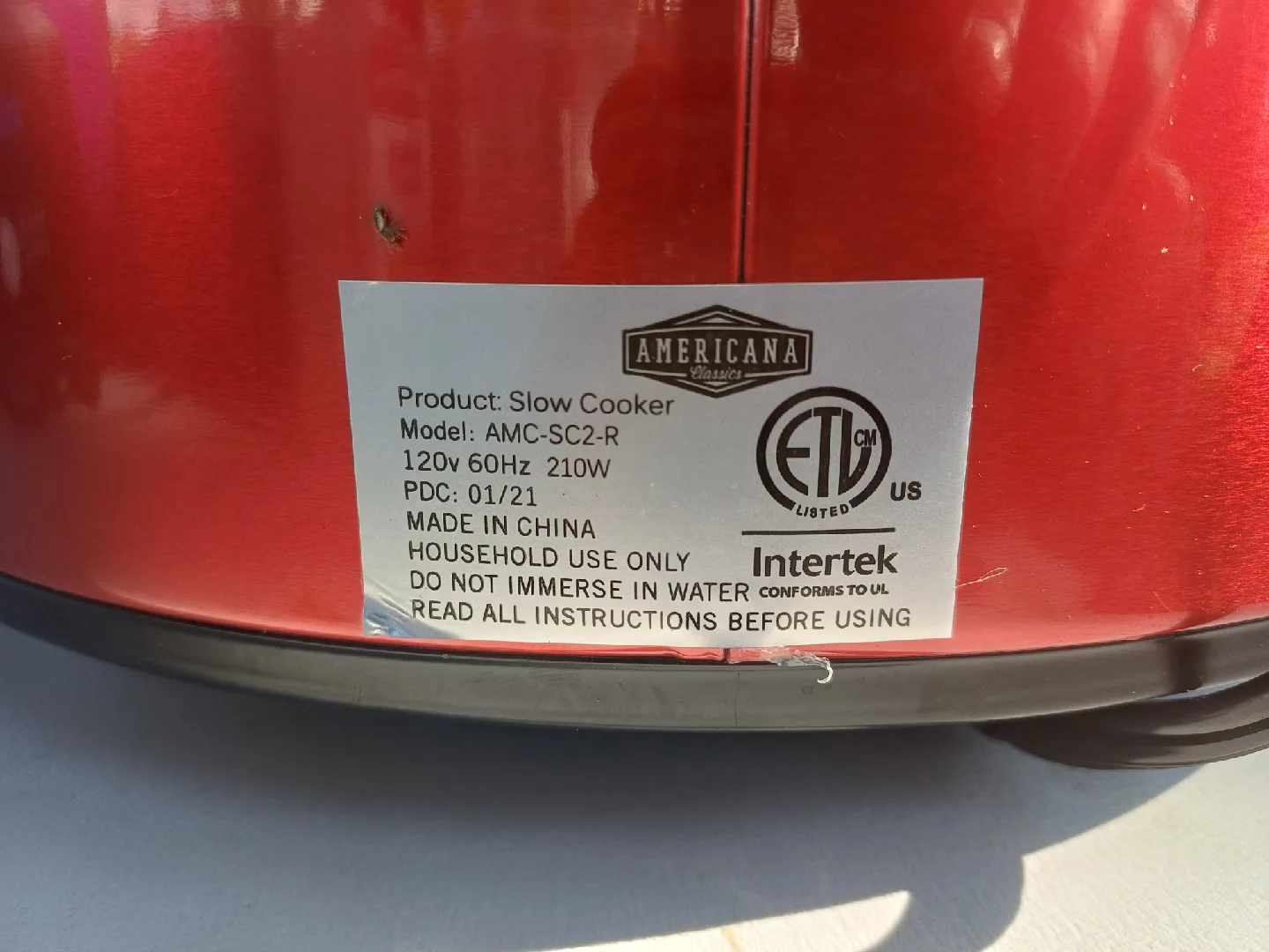 Americana Classics Slow Cooker AMC-SC2-R image indicator(2)