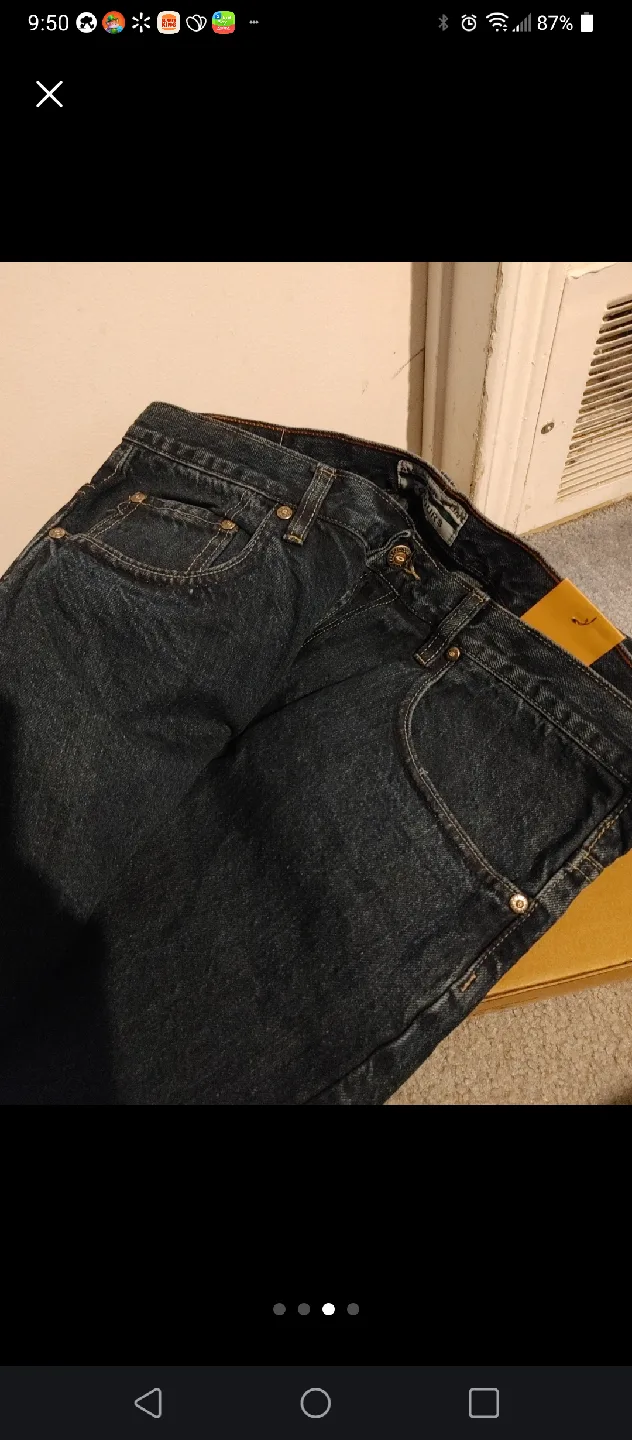 💚BRAND NEW ALEXANDER JULIAN INDIGO DENIM JEANS MENS SIZE 36 NEW image indicator(3)