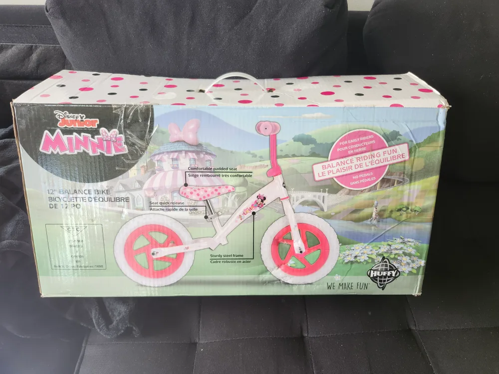 Disney Junior Minnie 12" Balance Bike - New in Box!