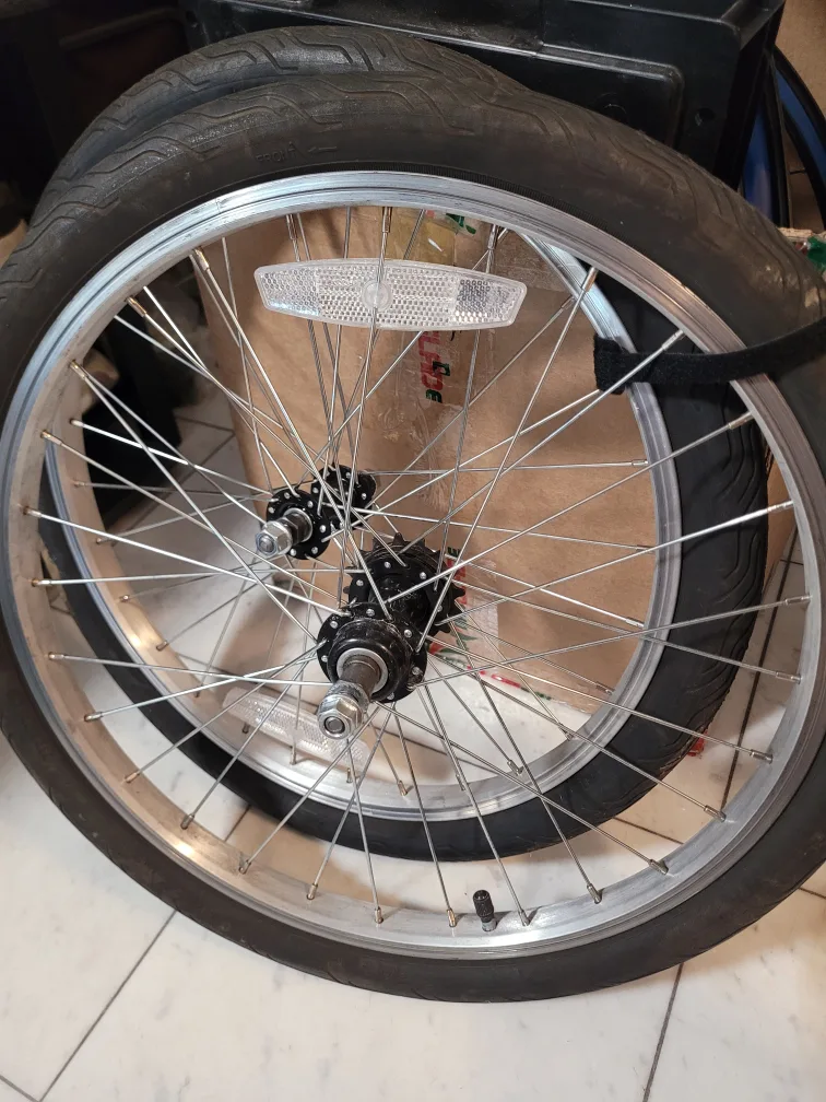 20 inch single speed wheelset