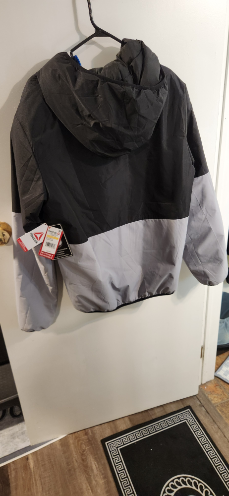 New Reebok Jacket, Black/Grey, Size L - photo 3