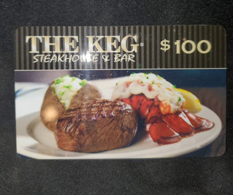 $100 The Keg Steakhouse & Bar giftcard