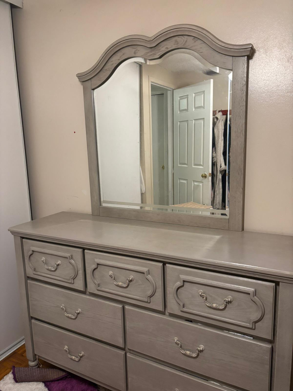 Grey Dresser with Mirror