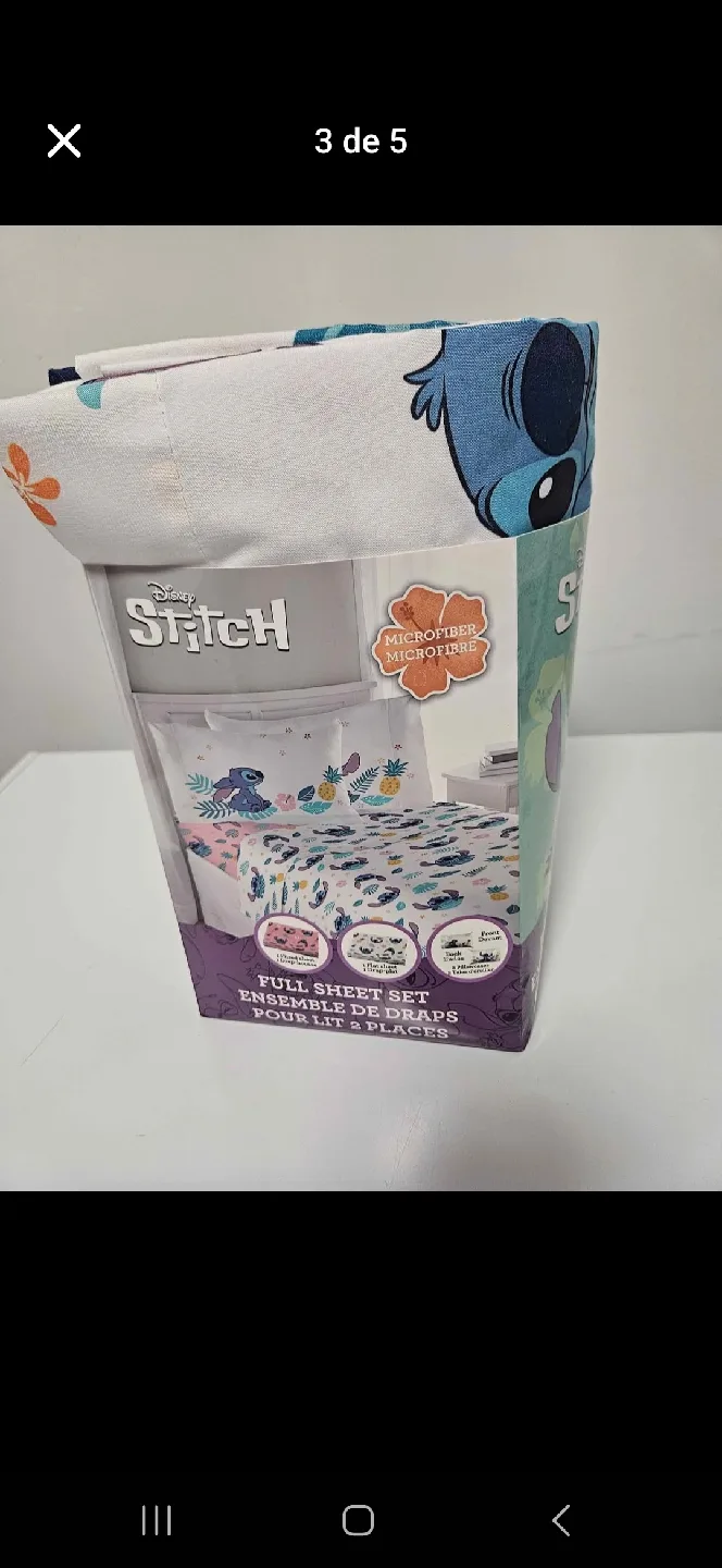 Disney Stitch Full Sheet Set - New in Box! image indicator(2)