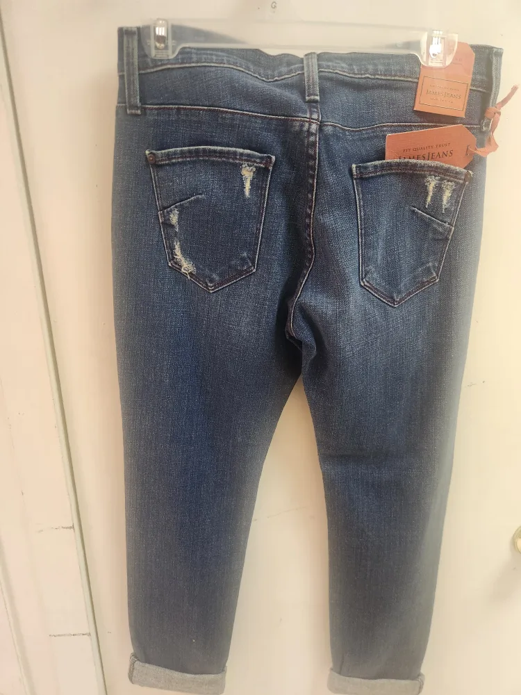James Jeans Size 26 New Beau Boyfriend Jeans image indicator(3)